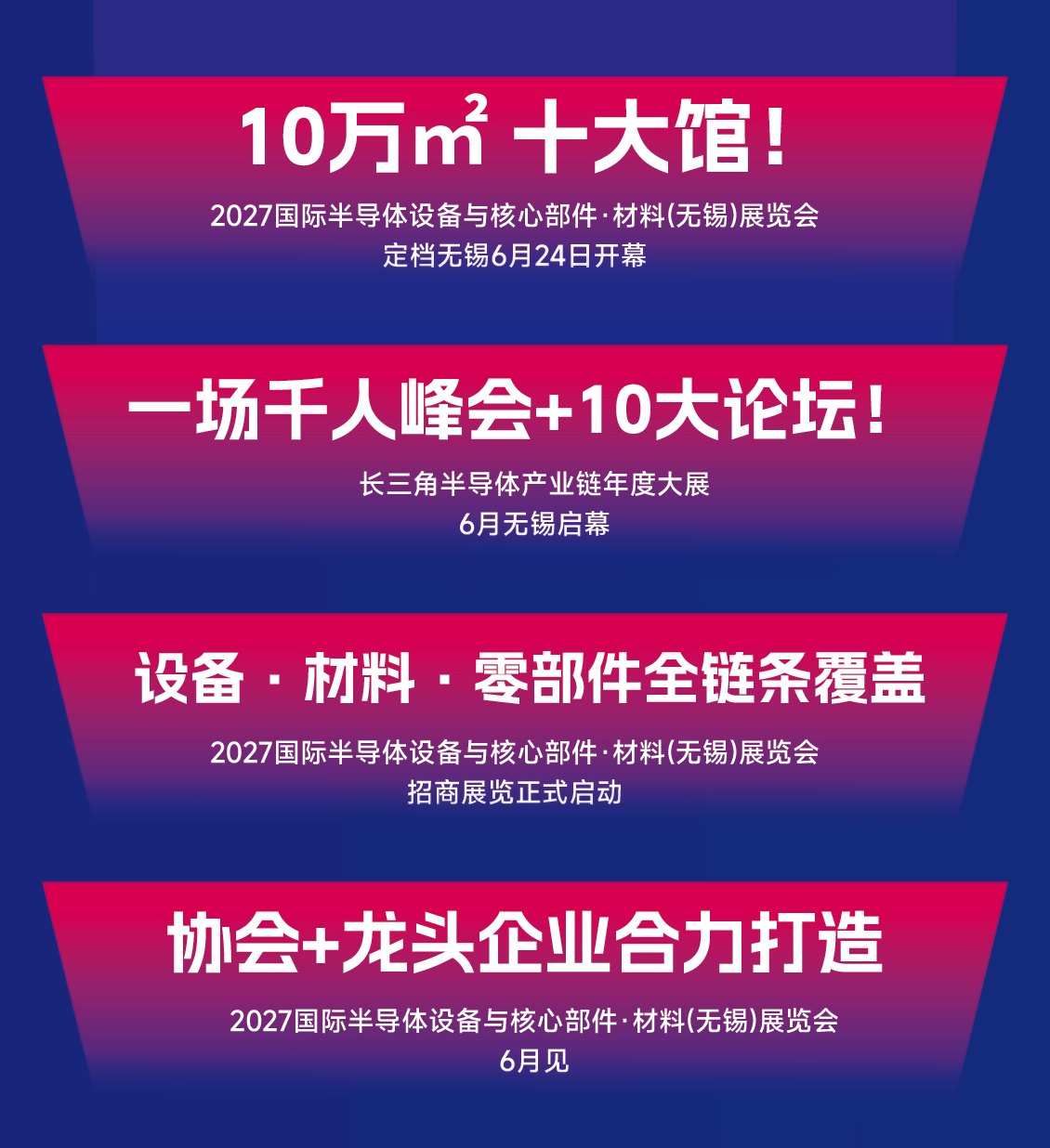 10万㎡ 十大馆！｜一场千人峰会+10大论坛！｜设备·材料·零部件全链条覆盖｜协会+龙头企业合力打造